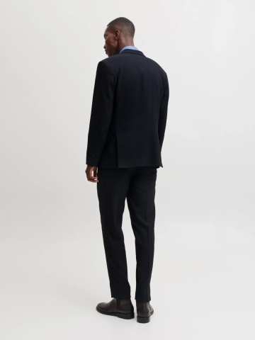 Jack & Jones Sacou barbati, din amestec de lana, Slim fit, JPRSOLARIS, Bleumarin inchis - Img 7