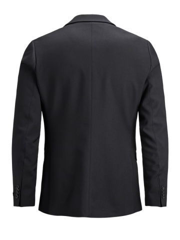 Jack & Jones Sacou barbati, din amestec de lana, Super Slim, JPRSOLARIS Premium, Negru - Img 9