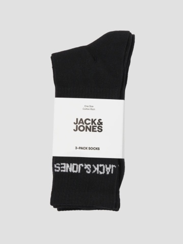 Jack & Jones Set 3 perechi de sosete, barbati, JACMELVIN, Negru - Img 2