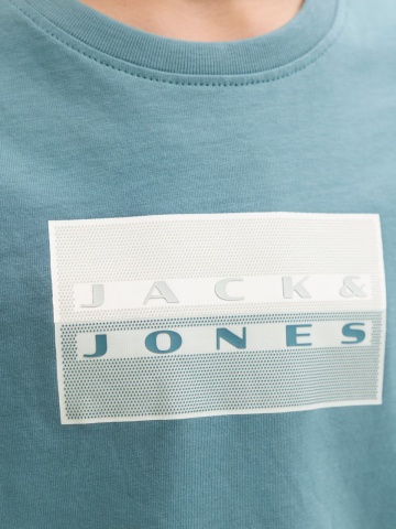 Jack & Jones Tricou baieti, Regular fit la baza gatului, Albastru - Img 4
