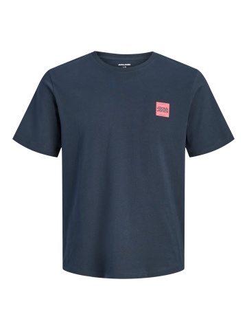 Jack & Jones, Tricou barbati cu guler rotund, JWHBRANDY, Bleumarin inchis