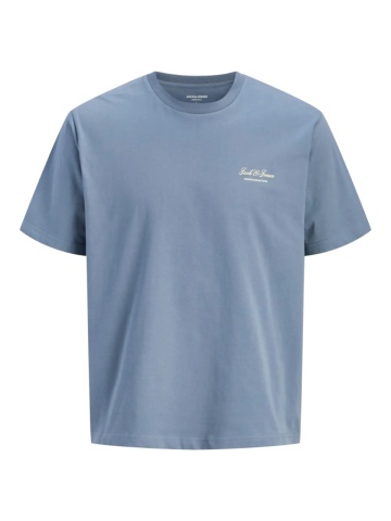 Jack & Jones Tricou barbati, din bumbac, Relaxed Fit, JJEARCHIVE, Albastru inchis - Img 8