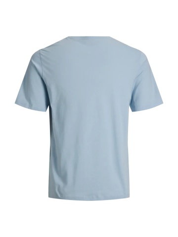 Jack & Jones Tricou barbati la baza gatului, din bumbac, Regular Fit, JJFUNNY FRUIT, Albastru deschis - Img 2