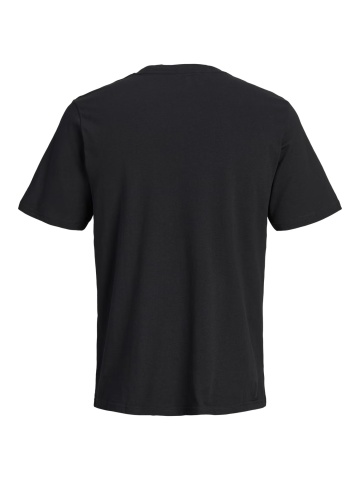 Jack & Jones Tricou barbati la baza gatului, din bumbac, Regular Fit, JJAERO, Negru - Img 7