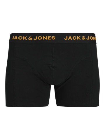 Jack & Jones Underwear barbati, Set 3 perechi de boxeri, cu imprimeu text, Negru - Img 5