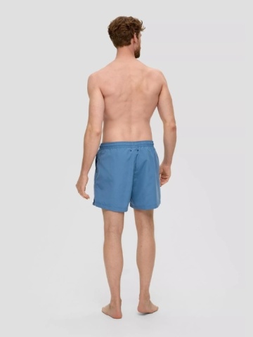 Pantaloni scurti barbati pentru inot cu croiala Regular fit, Albastru - Img 5