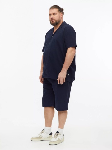 s.Oliver Big Sizes Pantaloni scurti barbati big sizes, Detroit, cu talie medie si croiala Regular Fit, Bleumarin inchis - Img 7