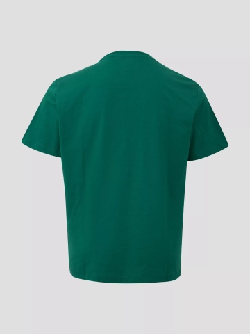 s.Oliver Big Sizes Tricou barbati big sizes, la baza gatului, din jerseu de bumbac, Verde inchis - Img 2