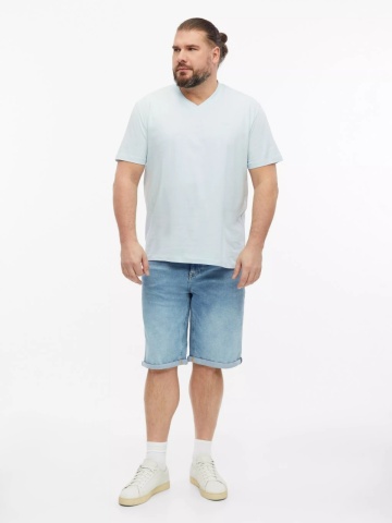 s.Oliver Big Sizes Tricou cu anchior, barbati big sizes, din bumbac, Regular fit, Albastru deschis - Img 7