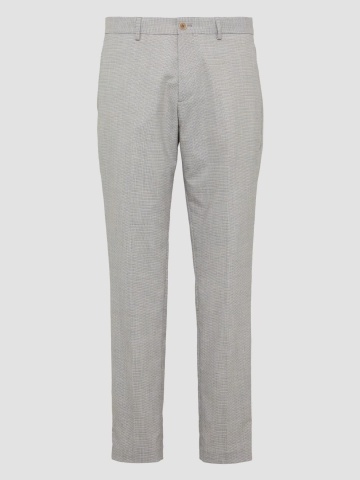 s.Oliver BLACK LABEL Pantaloni costum barbati, cu talie medie si croiala Slim fit, Gri deschis - Img 7