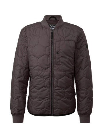 s.Oliver Jacheta bomber, barbati, usoara in stil workwear, Regular fit, Maro inchis
