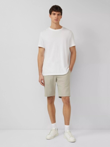 s.Oliver Pantaloni scurti barbati cu talie medie, Regular Fit, Straight Leg, Phoenix, Bej - Img 4