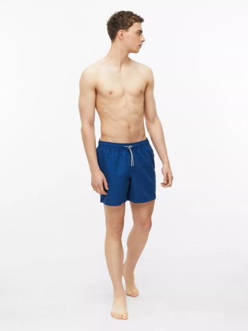 s.Oliver Pantaloni scurti barbati pentru inot cu croiala Regular fit, Albastru inchis - Img 5