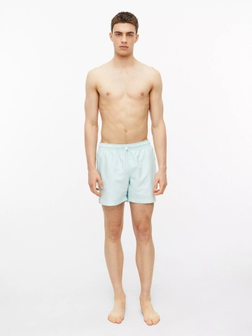 s.Oliver Pantaloni scurti barbati pentru inot cu croiala Regular fit, Turcoaz deschis - Img 7