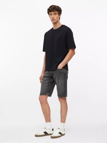 s.Oliver Tricou barbati la baza gatului, din jerseu gros de bumbac, Modern fit, Negru - Img 4