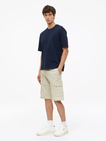 s.Oliver Tricou barbati la baza gatului, din jerseu gros de bumbac, Modern fit, Bleumarin inchis - Img 4