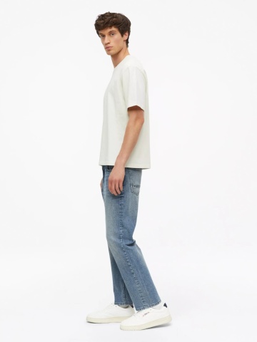 s.Oliver Tricou barbati la baza gatului, din jerseu gros de bumbac, Modern fit, Crem - Img 5