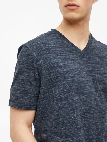 s.Oliver Tricou cu anchior, barbati, din amestec de bumbac, Regular fit, Bleumarin inchis - Img 4