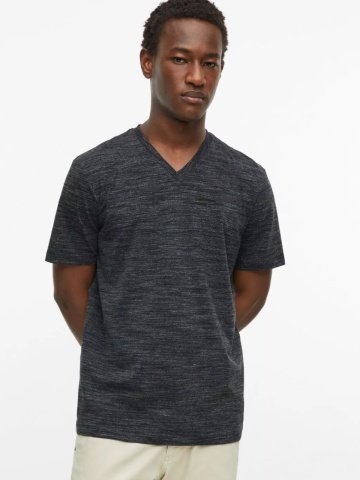 s.Oliver Tricou cu anchior, barbati, din amestec de bumbac, Regular fit, Negru - Img 4