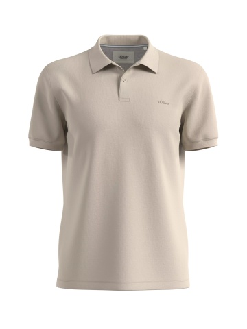 s.Oliver Tricou polo barbati, croiala Regular fit, Bej