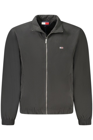 Tommy Jeans Jacheta barbati Essential, regular fit, negru - Img 1