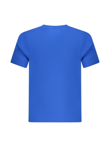 Tricou barbati, cu imprimeu cu text, Regular fit, Albastru - Img 2