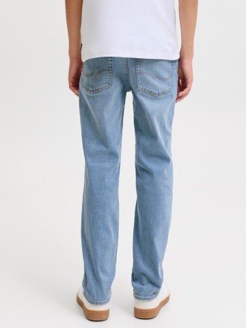 Jack & Jones Blugi baieti, CLARK, cu talie joasa si croiala Regular fit, Albastru deschis - Img 2