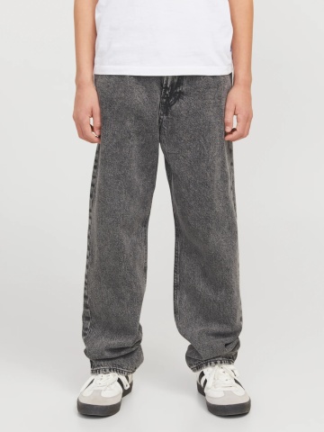 Jack & Jones Blugi baieti, cu talie inalta si croiala Dreapta, Gri inchis