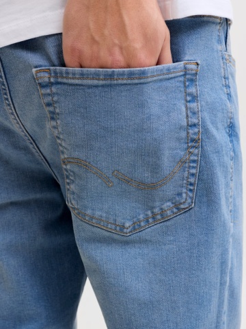 Jack & Jones Blugi barbati CLARK, cu talie medie si croiala Regular fit, Albastru - Img 4