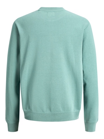 Jack & Jones Bluza barbati, Relaxed fit, cu decolteu la baza gatului, Verde deschis - Img 9