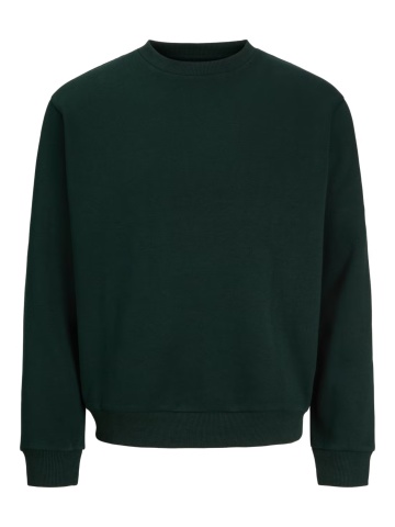 Jack & Jones Bluza barbati, simpla cu decolteu la baza gatului, JJEBRADLEY, Verde inchis - Img 8