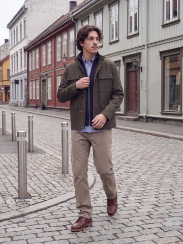Jack & Jones Cardigan tricotat barbati, din bumbac organic, Regular fit, JPRBLUALVES, Bleumarin inchis - Img 6