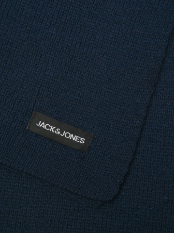 Jack & Jones Fular barbati, cu textura striata, Bleumarin inchis - Img 4