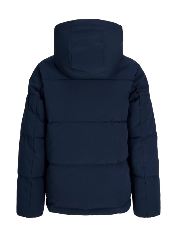 Jack & Jones Geaca baieti, PUFFER, cu gluga, Regular fit, JJGALAXY, Bleumarin inchis - Img 7