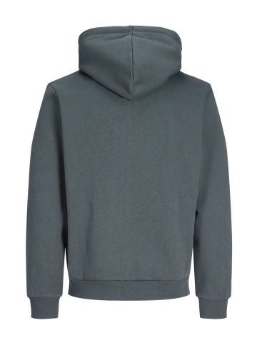 Jack & Jones Hanorac barbati, cu fermoar si gluga, Regular fit, JJEBRADLEY, Gri albastrui - Img 9