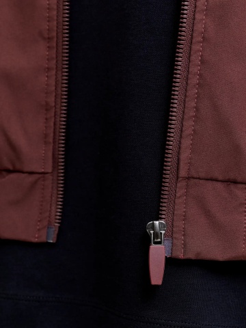 Jack & Jones, Jacheta bomber, barbati, cu buzunare oblice fara fermoar, Visiniu - Img 3