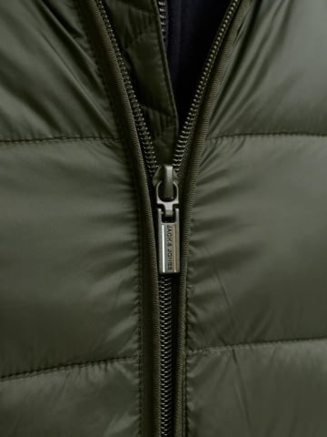 Jack & Jones Jacheta matlasata, barbati, cu gluga, Regular fit, JJEKINGSLEY, Verde inchis - Img 5