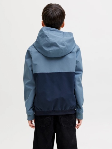 Jack & Jones Jacheta softshell, baieti, cu gluga, Regular fit, Albastru - Img 2