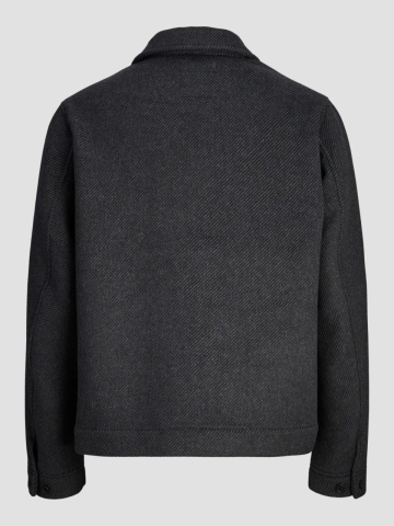 Jack & Jones Palton scurt barbati, JPRBLACOBBS, cu guler inalt si 2 buzunare oblice, Gri inchis - Img 9