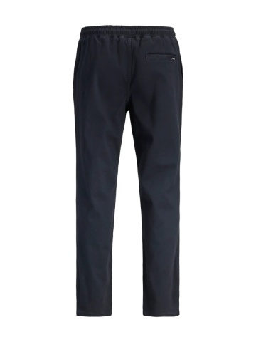 Jack & Jones, Pantaloni jogger barbati, din bumbac, cu talie medie, Tapered Fit, jpstace dylan, Bleumarin inchis - Img 2