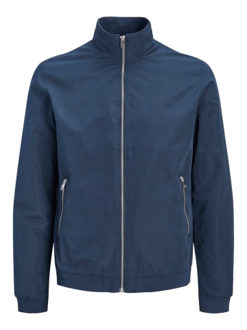 Jack & Jones Plus Jacheta bomber, barbati big sizes, Albastru inchis - Img 8
