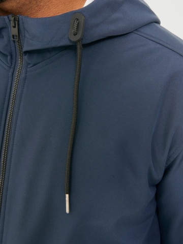Jack & Jones Plus Jacheta softshell cu gluga barbati big sizes, Bleumarin inchis - Img 4
