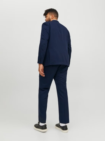 Jack & Jones Plus Sacou barbati, JPRFRANCO, cu croiala Regular Fit, Bleumarin inchis - Img 6