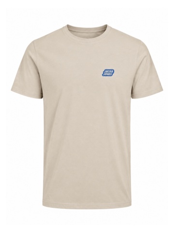 Jack & Jones Tricou baieti, din bumbac, Regular Fit, JJAMI, Bej