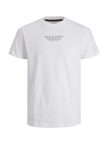 Jack & Jones Tricou barbati cu imprimeu text Jack & Jones Premium, Alb - Img 8