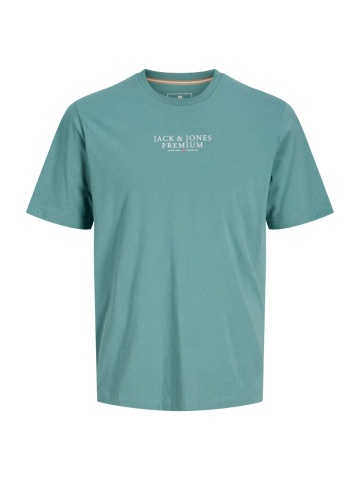 Jack & Jones Tricou barbati cu imprimeu text Jack & Jones Premium, Verde deschis - Img 8