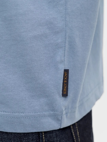 Jack & Jones Tricou barbati, din bumbac, Relaxed Fit, JJEARCHIVE, Albastru inchis - Img 5