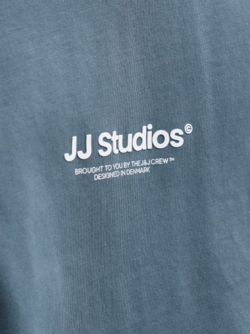 Jack & Jones Tricou barbati, JJESOHO TEE SS, la baza gatului, Relaxed Fit, Albastru inchis - Img 4