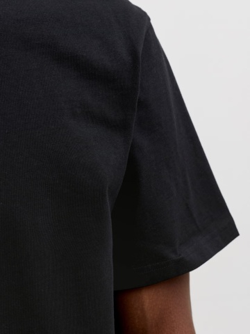 Jack & Jones Tricou barbati, JJESOHO TEE SS, la baza gatului, Relaxed Fit, Negru - Img 4