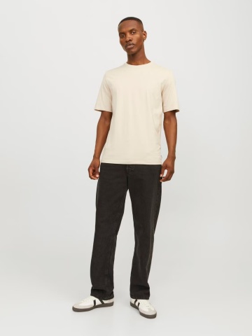 Jack & Jones Tricou basic barbati, Noos, Regular fit, Crem - Img 6